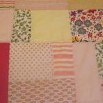 Patchwork Quilt Reversible Pink Flowers And..